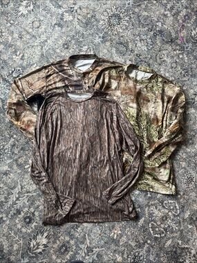 Bundle of 3 Mens Hunting Camo Shirts